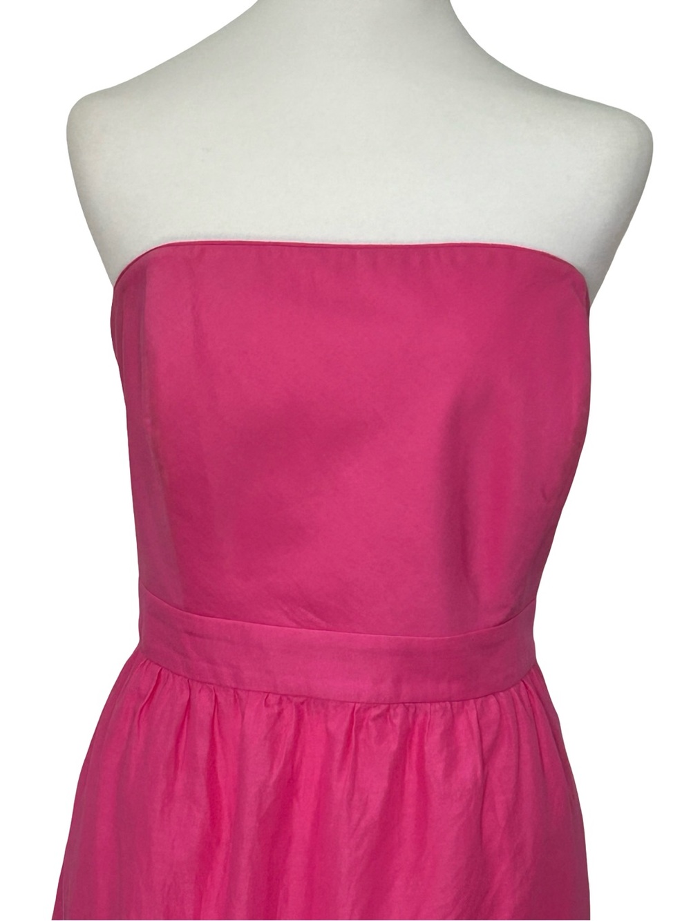 Vineyard Vines Pink Strapless Fish Embroidered Cotton Dress 10 L Summer Barbie - Picture 3 of 11